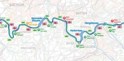 Wehre und Durchg&auml;ngikeit der Ruhr